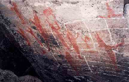 Postales de BCS: cueva de los músicos, Sierra de San Francisco en Mulegé, BCS