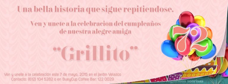 Cumpleaños de la “Grillito”