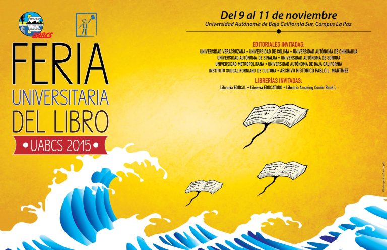 Feria Universitaria del libro UABCS del 9 al 11 de noviembre