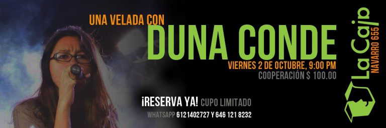 Velada Con Duna Conde