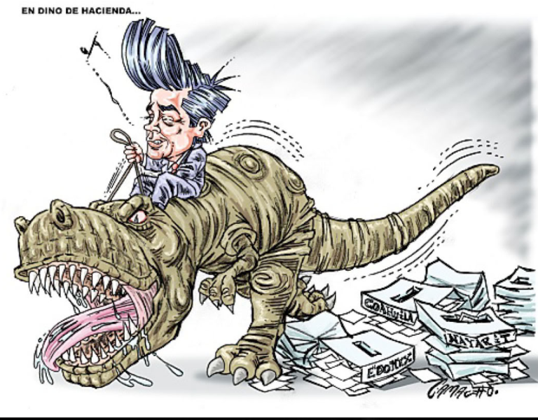 Cuando el 2014 inició el dinosaurio todavía estaba allí