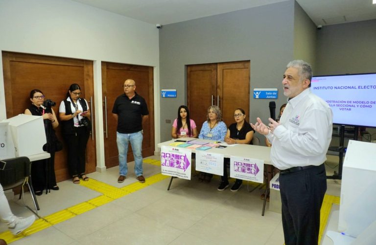 Con el fin de practicar el Derecho de las personas con discapacidad a votar libremente para decidir sobre los funcionarios del Poder Judicial Federal este próximo 1° de junio, se llevó a cabo sesión de ejercicio práctico presencial