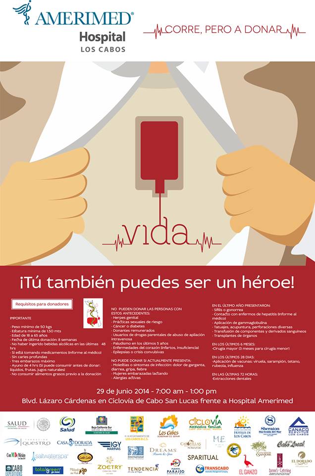 Si vas a correr, que sea para donar sangre.